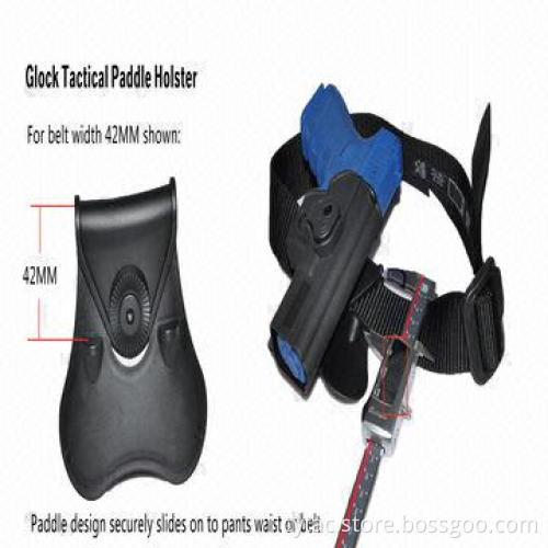 Polymer Paddle Gun Holster for Glock 17/19/23/32, Designed with Release Button